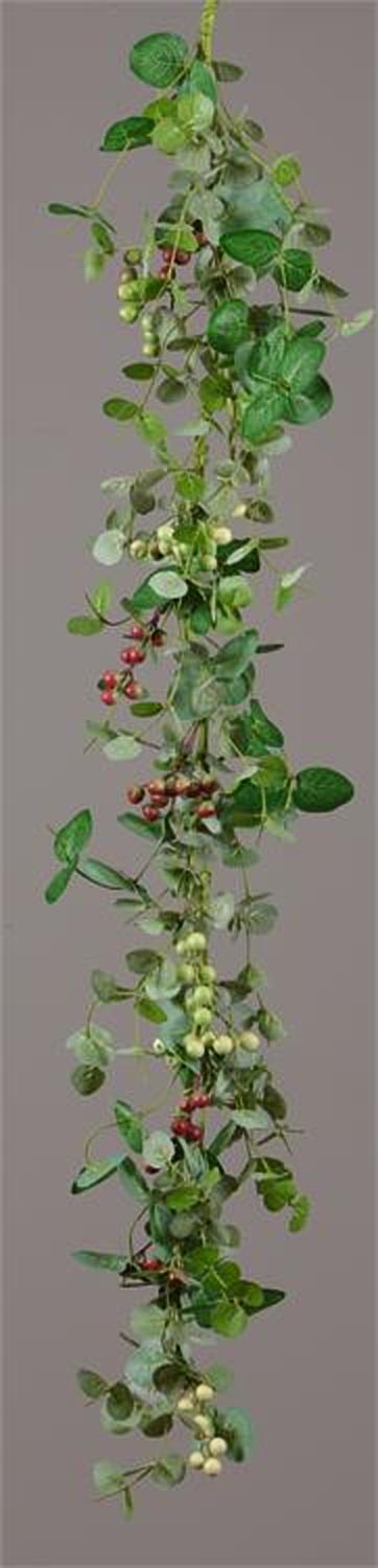 Country new EUCALYPTUS garland with asst. Berry clusters