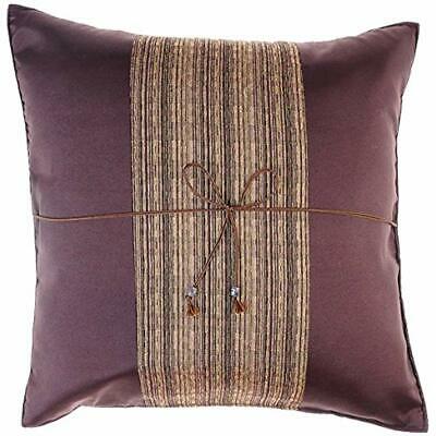 Striped Crepe Decorative Throw Pillow Covers Case Cushion 16x16 Inch For Sofa 