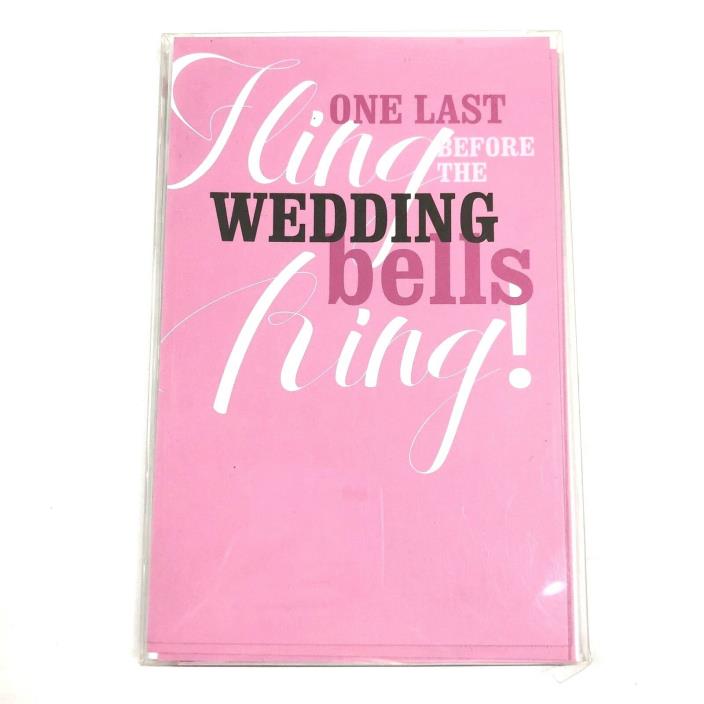 NEW Twist Paper Final Fling Bachelorette pink print your own invitations 10 ct