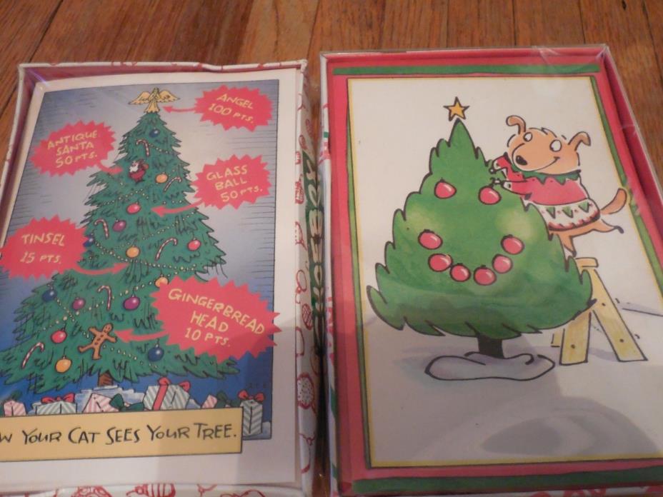 Hallmark Shoebox Christmas Cards Lot of 2 New in Box 