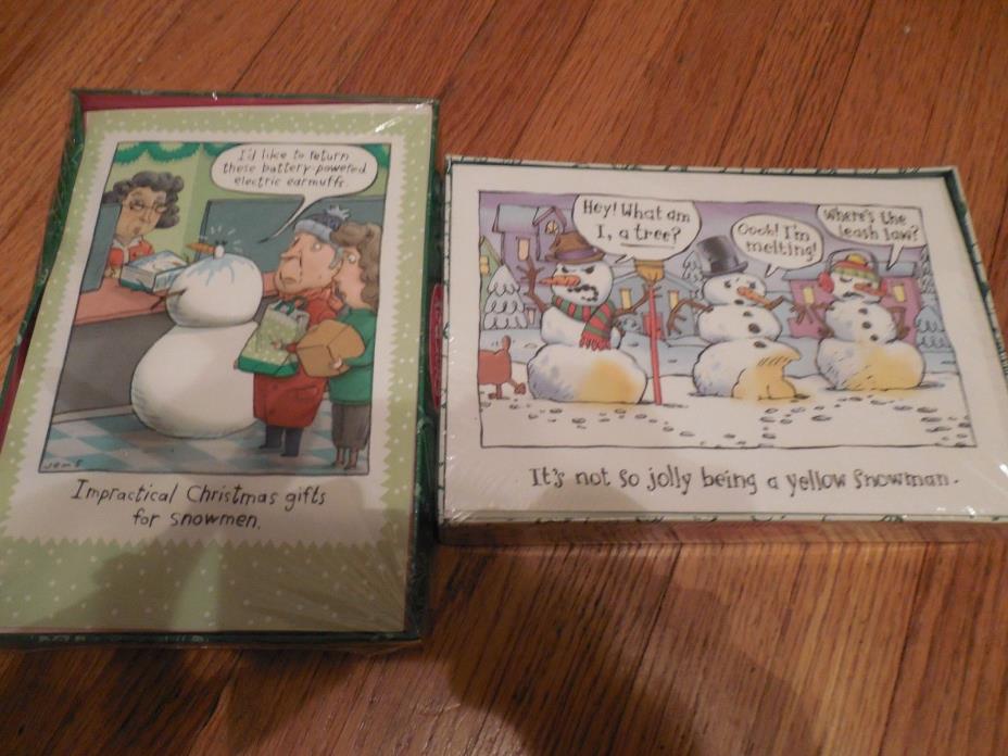 Hallmark Shoebox Christmas Cards Lot of 2 New in Box 