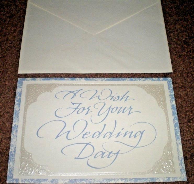 PARAMOUNT A WISH FOR YOUR WEDDING DAY GREETING CARD - NEW - VINTAGE UNUSED