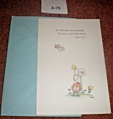 New Greeting Card FRIENDSHIP ANY OCCASION RELIGIOUS MARK 9:23  With Envelope