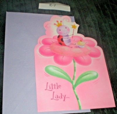 New Greeting Card HALLMARK  BIRTHDAY LITTLE LADY QUEEN OF CUTE Envelope