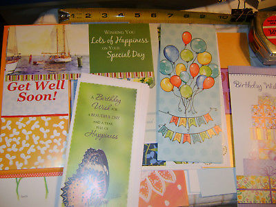 20 Unique Greeting Cards Birthday Get Well Flowers Pets Nature w/ Envelopes -New