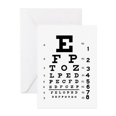 CafePress Eye Chart Gift Cards 20 pack (783692332)