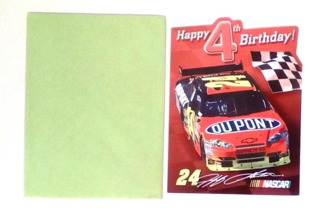 American Greetings Nascar Racing Birthday Card Jeff Gordon Happy 4th Birthday