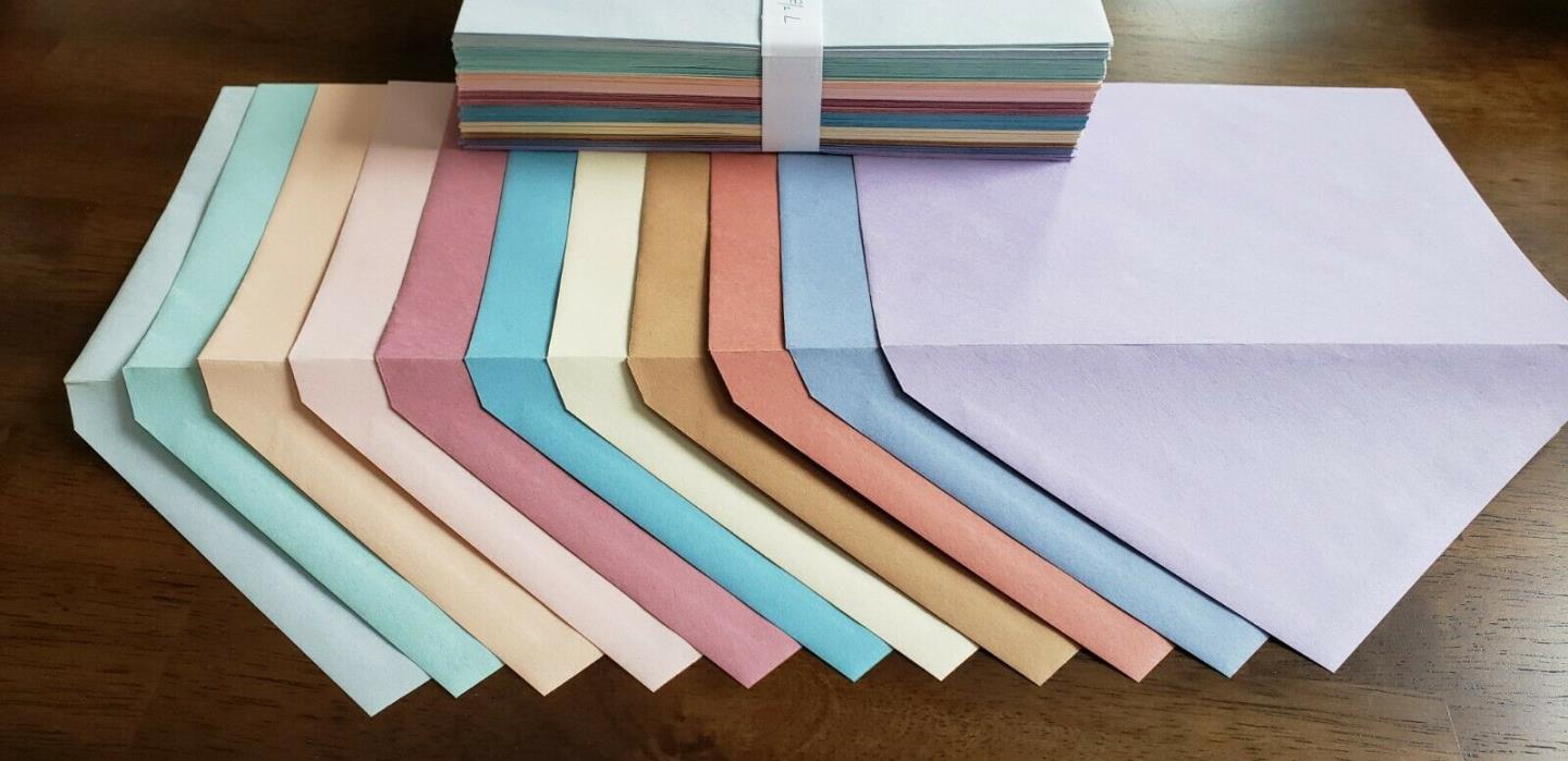 Asst Multi Color Envelopes for Greeting Cards, Invitations, Announcements.