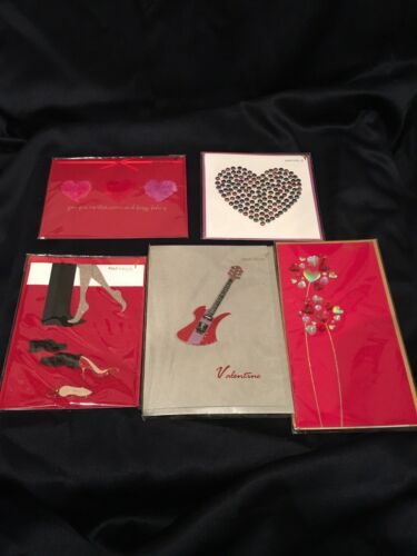 Papyrus Valentine's Day Cards Lot Of 5