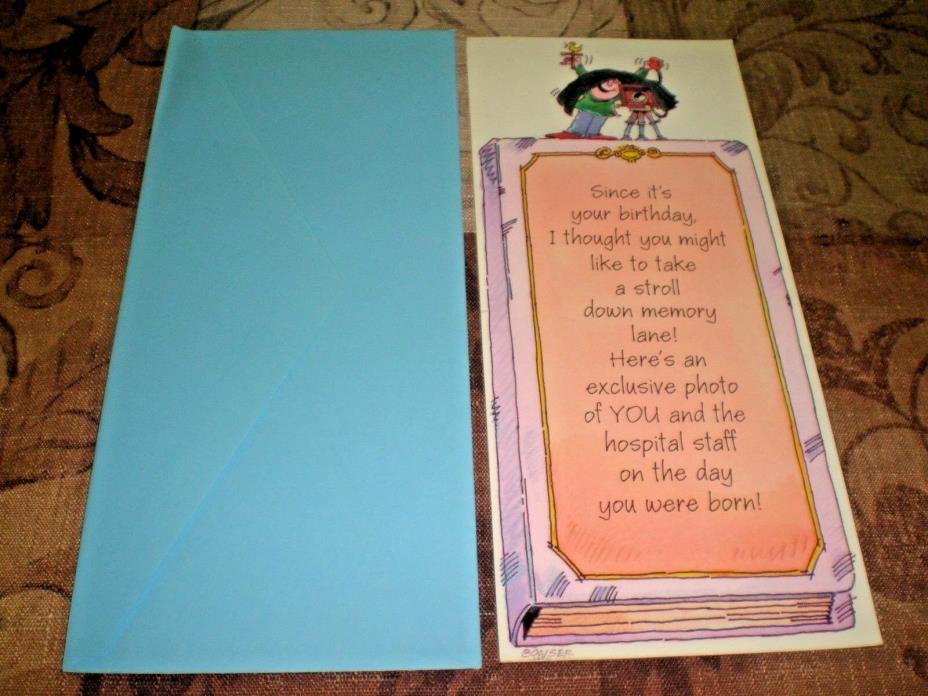 HUMOR HAPPY BIRTHDAY YOU APRIL FOOL HALLMARK GREETING CARD - NEW  VINTAGE UNUSED