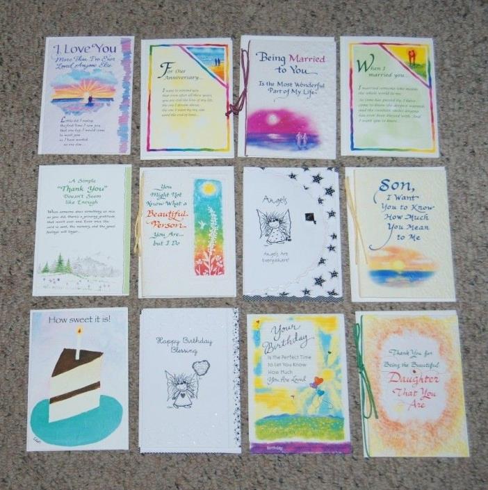 Lot 12 NEW Blue Mountain Arts Love B Day Son Daughter Greeting Cards Envelopes