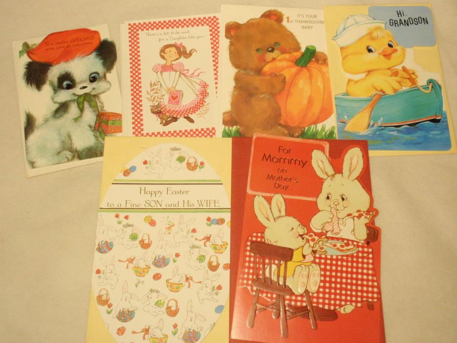 Lot of Holiday Greeting Cards: Mother’s Day, Thanksgiving, Easter, Christmas...