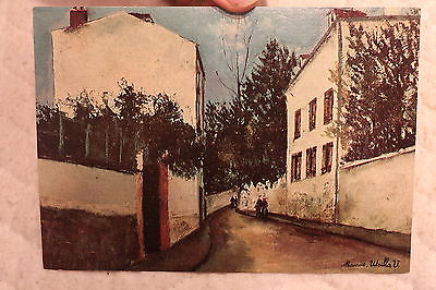 STREETS OF SANNOIS MAURICE UTRILLO BLANK GREETING CARD