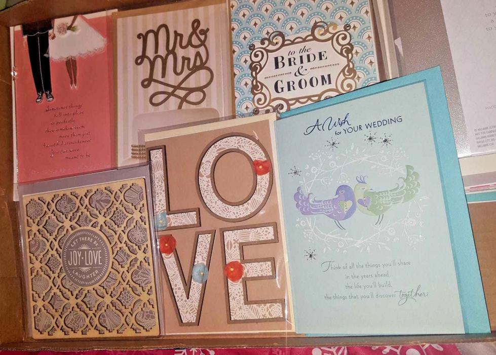 (1) HALLMARK WEDDING (Variety) GREETING CARDS