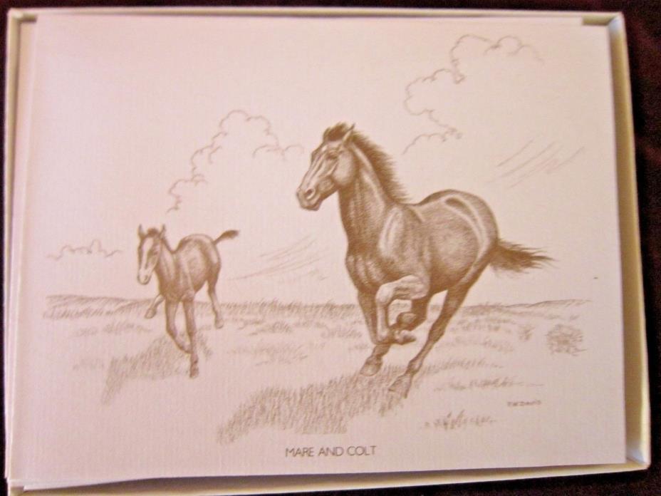 Boxed Note Cards Horses with 10 Cards & 10 Envelopes Per Box