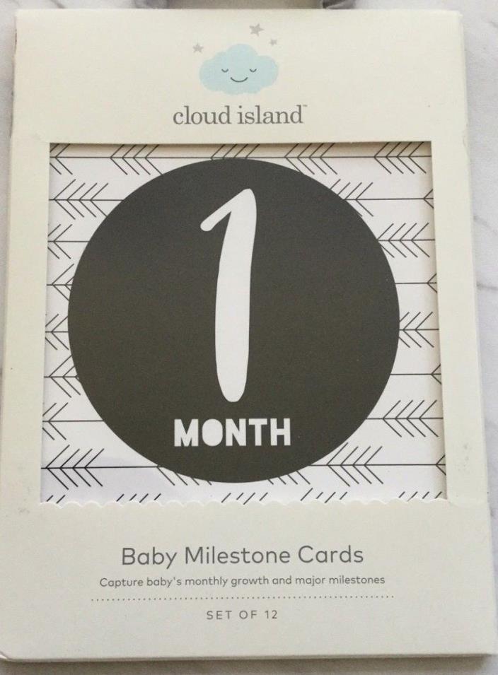 Cloud Island Baby Milestone Monthly Cards 12 pack 4