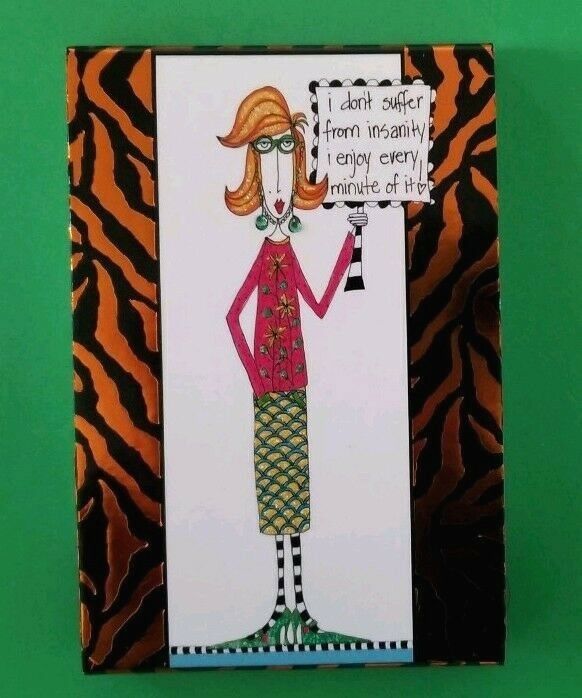 Dolly Mama Purse Note Pad by Picturia - Suffer From Insanity - Pad and Pen - NEW