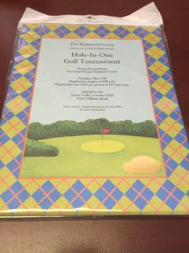 NWT M Middleton Stationery Letterhead Golf Tournament Party Set of 45 & envelope