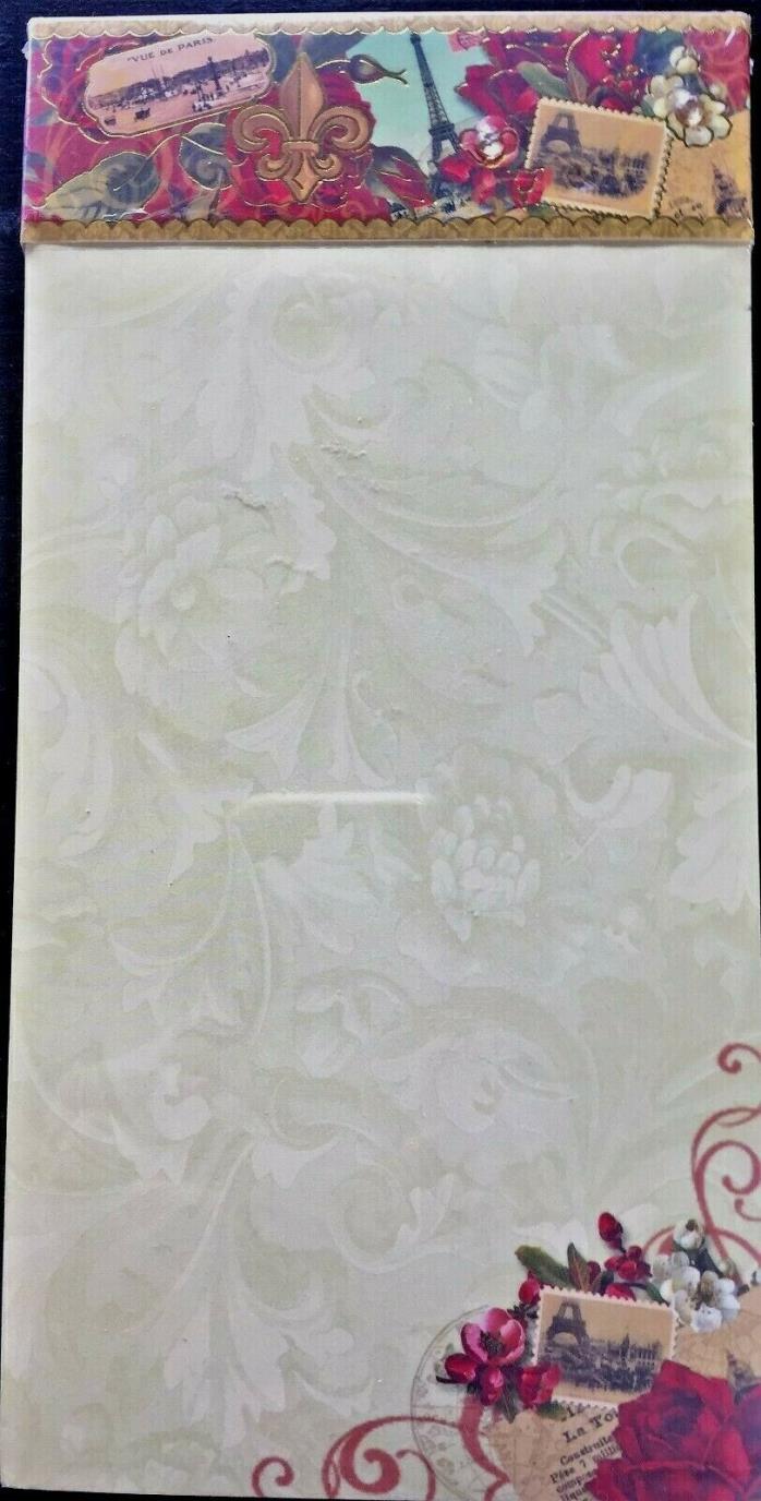 Punch Studio Floral Decorative Notepad Memo List Pad Punch Studio-100 Sheets-Mag