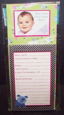 Babysitter Checklist Baby's Photo Picture Emergency Information Magnetic