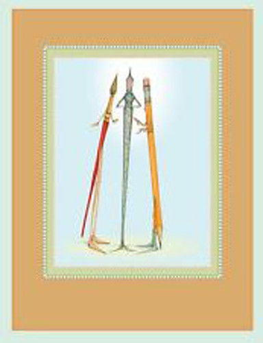 NEW! Patience Brewster WRITING JOURNAL - BRUSH, PEN & PENCIL Communicator J02004