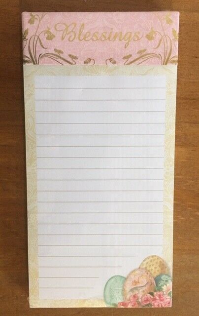 NEW Punch Studio Blessings Easter Magnetic Note Pad