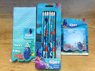 NEW Target Dollar Spot Finding Dory Stationary Sticky Notes Pencils Magnetic Pad