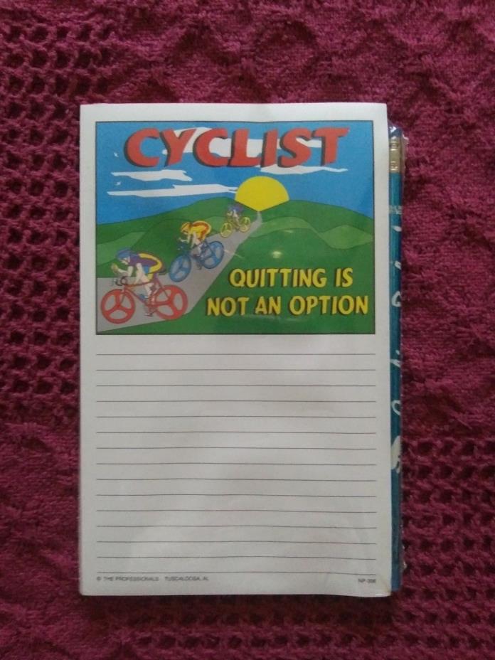Cycling Notepad anf Pencil