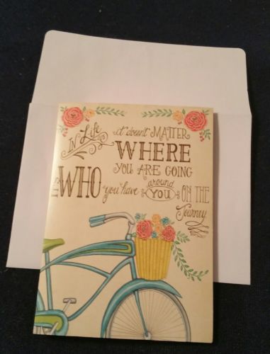 Crown Point Graphics card-BIKE/BASKET FLOWERS -