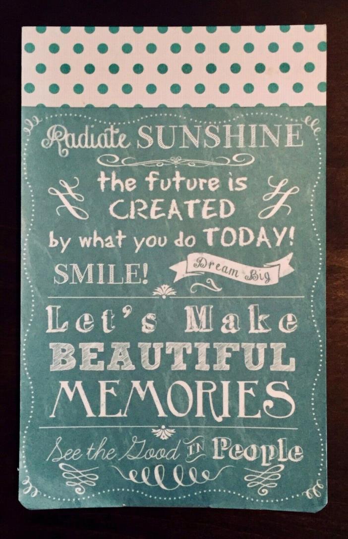 Motivational Notepad by Punch Studio, Radiate Sunshine, The Future is Created