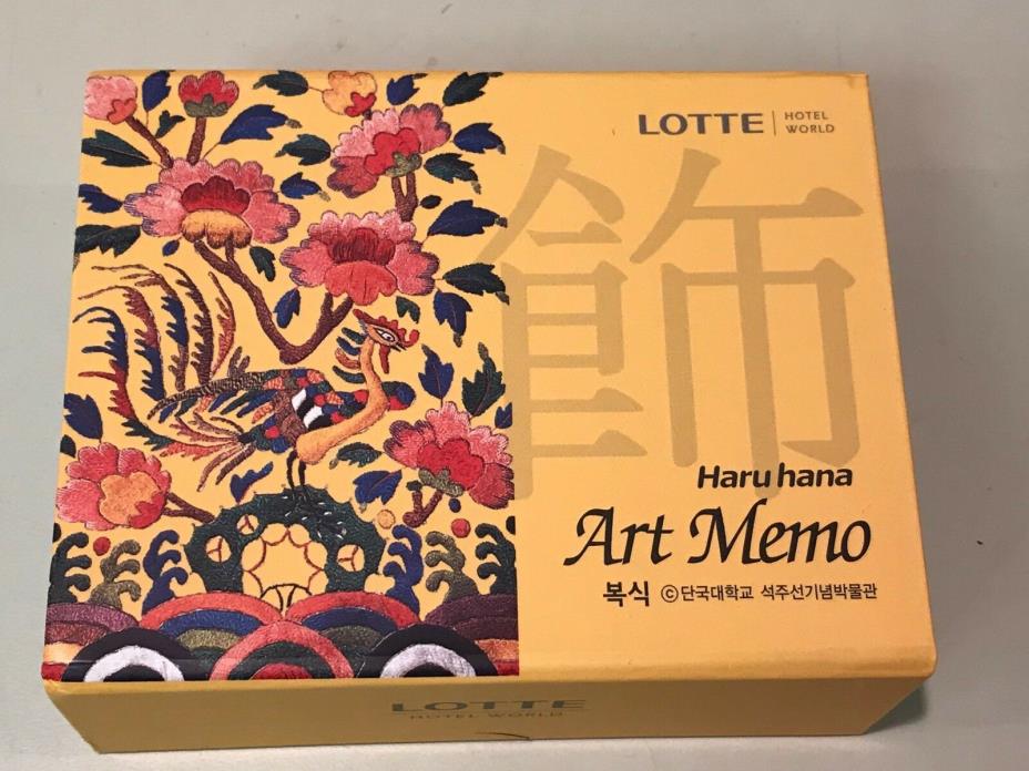 Beautiful Art Memo Pads of Korean Traditional Clothing from Museum in Korea