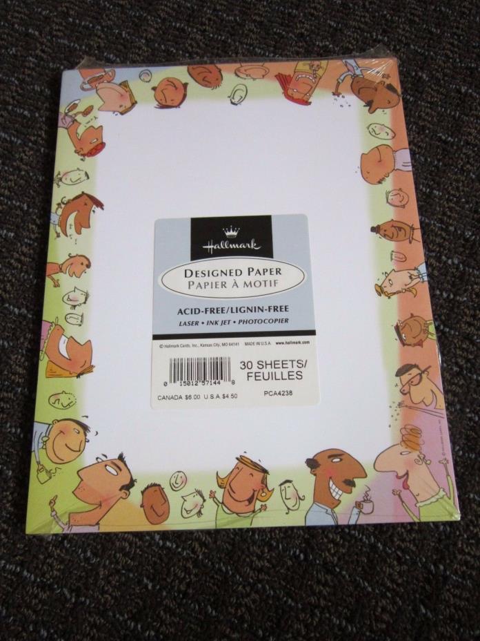 Hallmark Paper Copy Printer Stationery Comic Coffee Faces Funny People Humorous