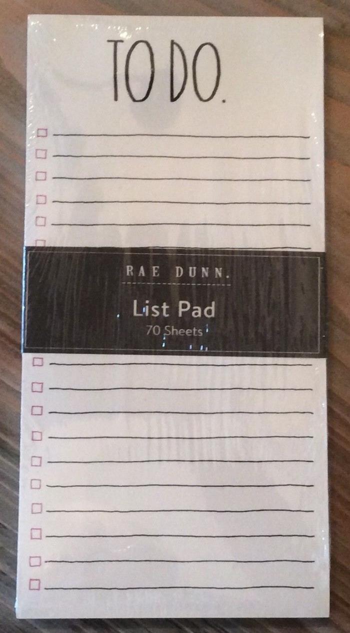 RAE DUNN “TO DO” LIST PAD NEW 70 SHEETS