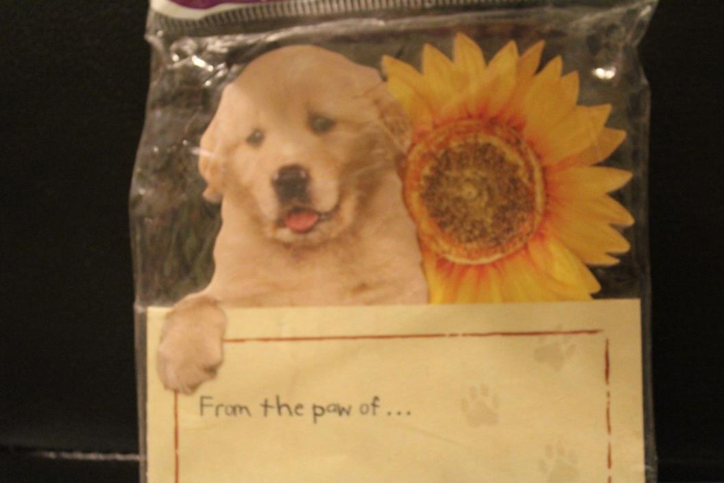 Dog Golden Retreiver Puppy Note Pad From The Paws Of 100 Sheets New  2002
