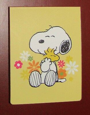 SNOOPY GRAPHIQUE de FRANCE PURSE NOTES PEANUTS NOTE PAD YELLOW