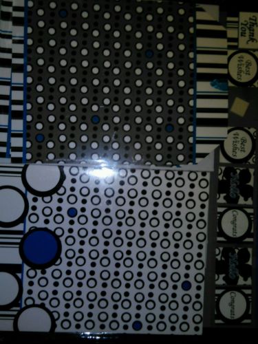Blue Notecards With embellishments