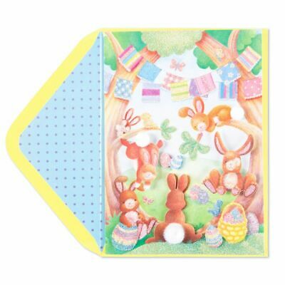 Papyrus  Happy Easter Bunny Forest Party Easter Card