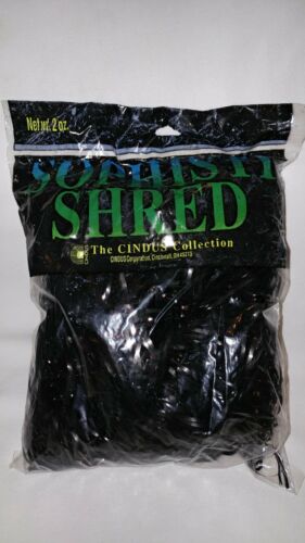 BLACK colored icicles Shreds - tindel - Perfect for packing a gift of COAL!