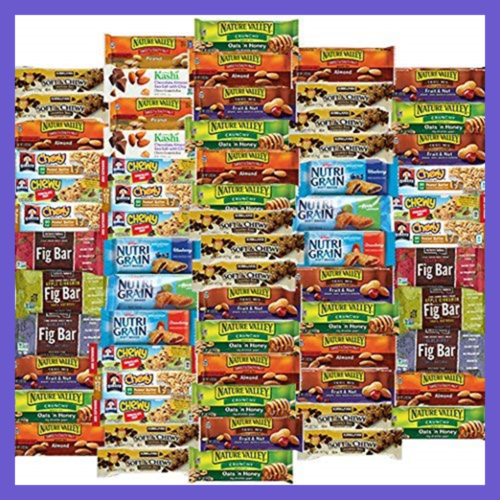Healthy Snacks To Go Mixed Snack Box & Gift Variety Pack Care Package 66 Count