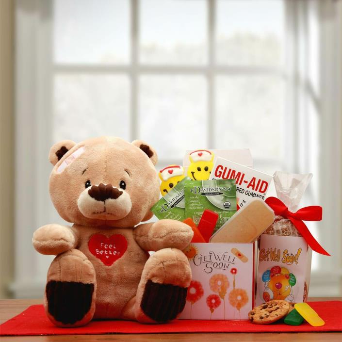 Get Well Teddy Gift Box