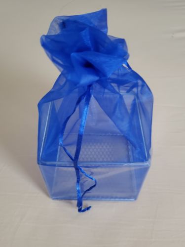 Blue Sheer Wire Gift Box Basket