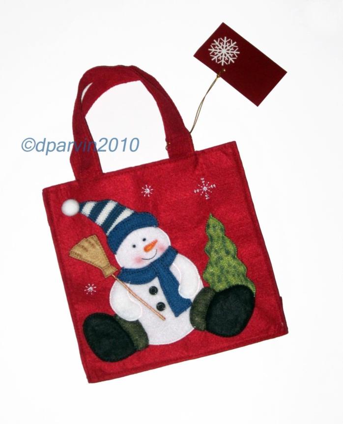 Avon Holiday Gift Tote Bag Snowman