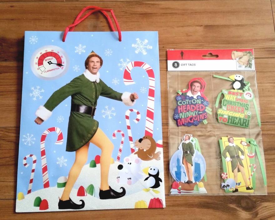 ELF Movie Gift Bag + 8 Gift Tags ft. Will Ferrell (Cotton Headed Ninny Muggins!)