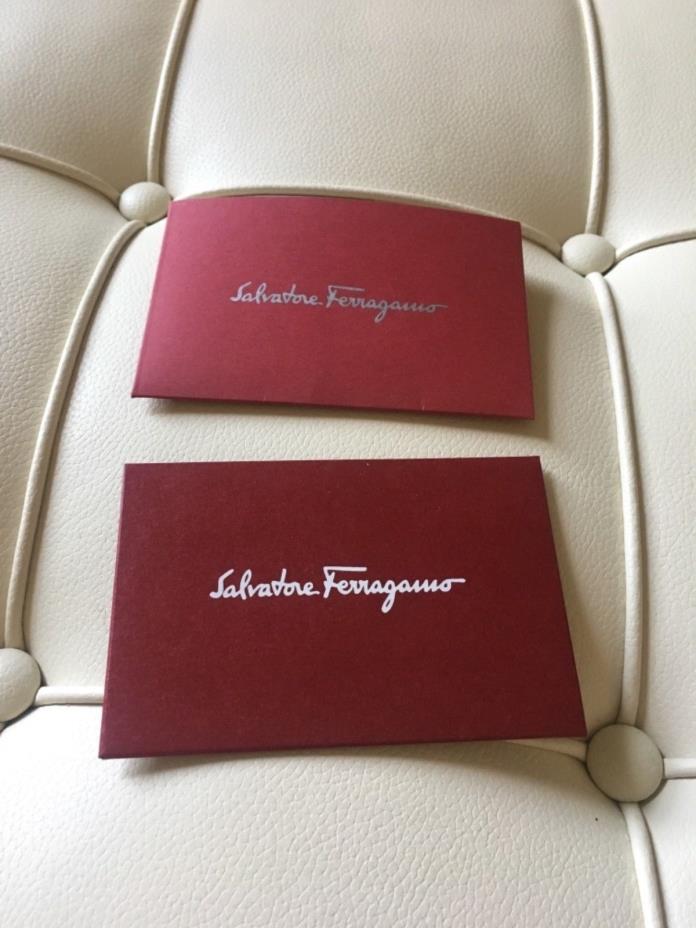 Salvatore Ferragamo Gift Paper Receipt Envelopes set of 2