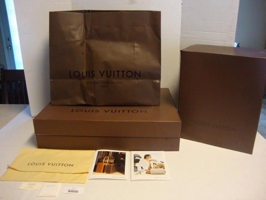 Authentic Louis Vuitton Empty Box Bag Lot w/ Dust cover