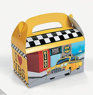 Set of 6 NEW YORK Big Apple Treat Boxes NEW