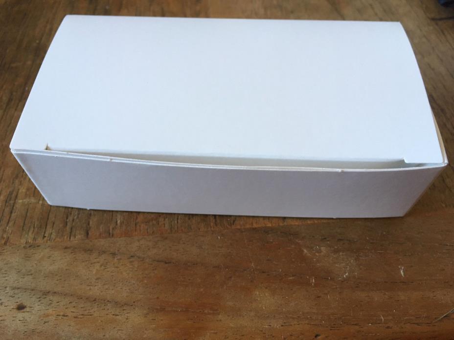 NEW White cardboard gift boxes- carton of qty 250 +