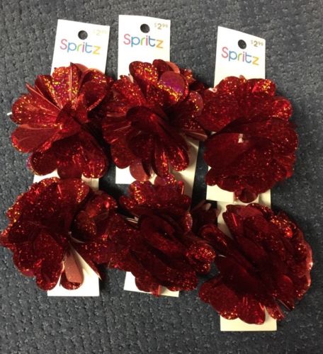 Spritz Specialty Heart Bows Set  Of 8