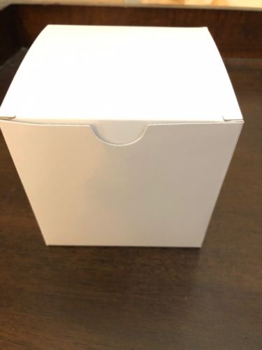 WHITE KRAFT BOXES -- Gift Box --  Candy Favors --  4 x 4 x 4