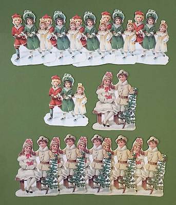 Victorian Children Winter Tags Old Print Factory